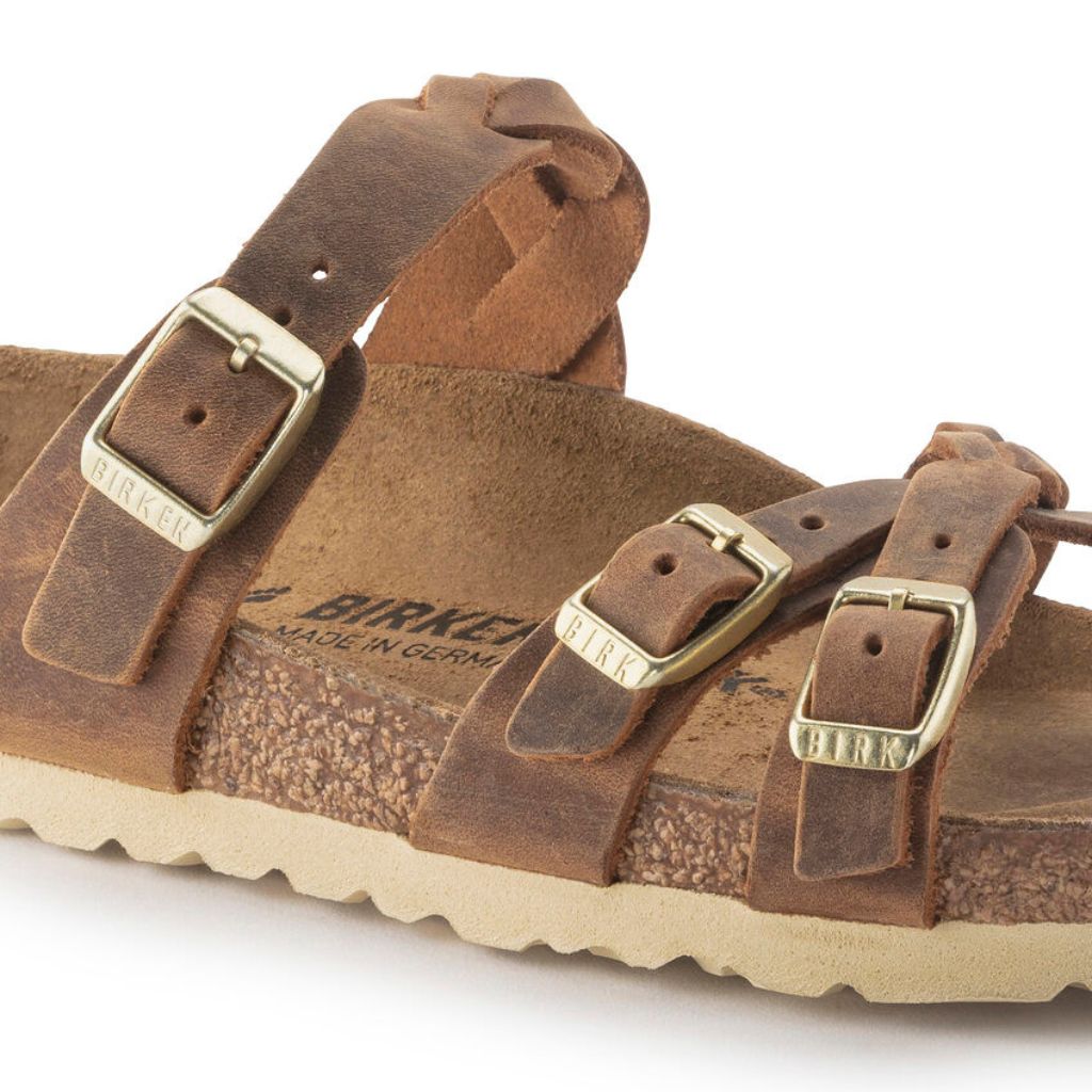 Birkenstock Franca Braided Leather - Cognac | Footgear 