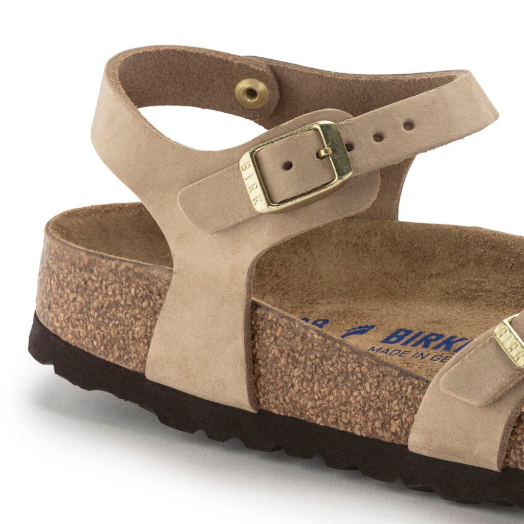 Birkenstock Kumba Nubuck Leather Soft Footbed - Sandcastle | Footgear