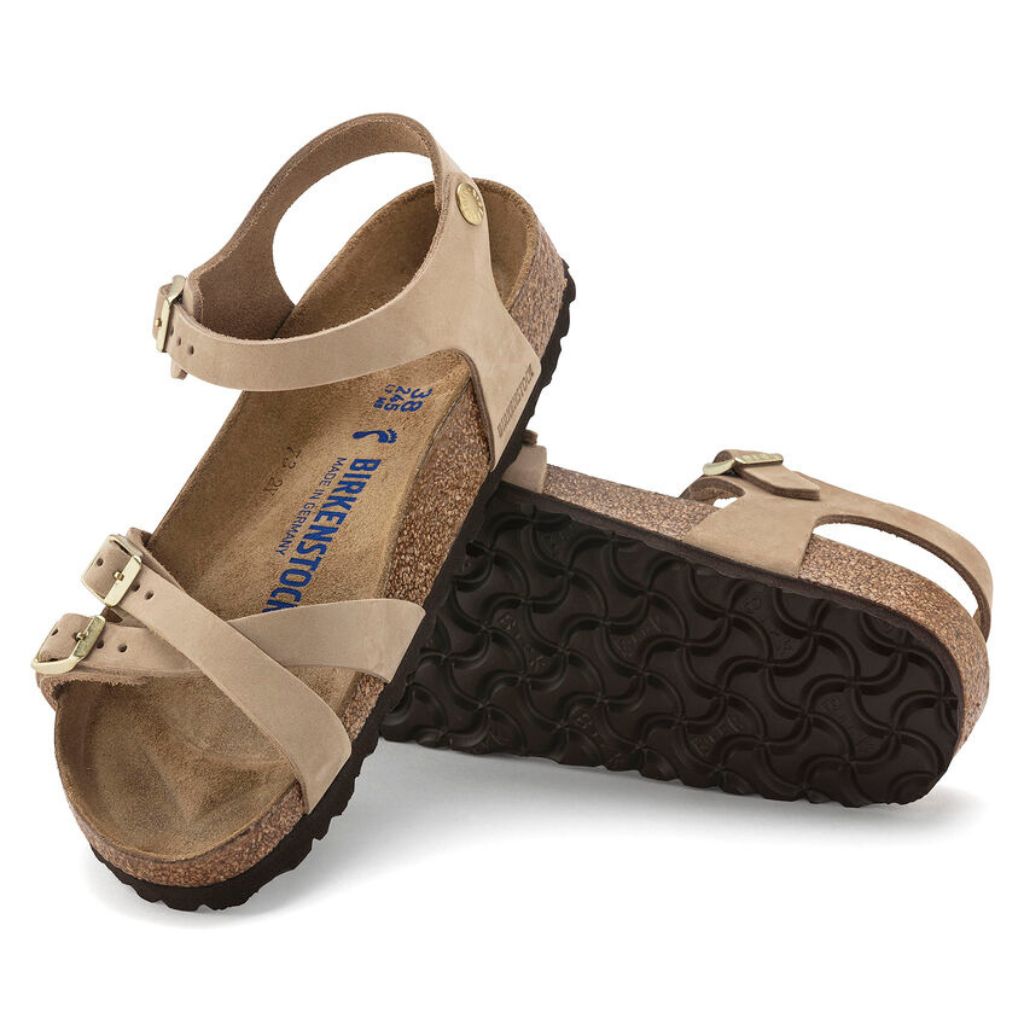 Birkenstock Kumba Nubuck Leather Soft Footbed - Sandcastle | Footgear