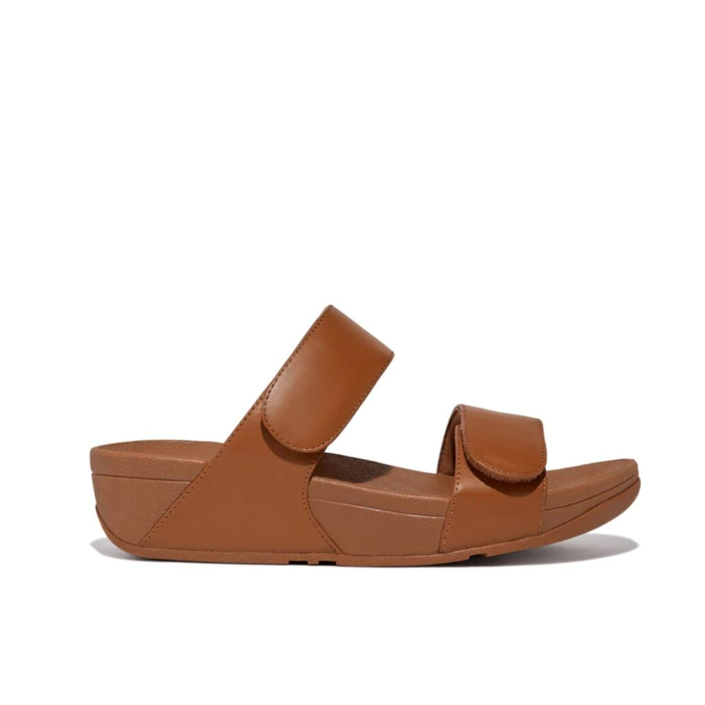 FitFlop  Lulu Leather Slide - Light Tan | Footgear