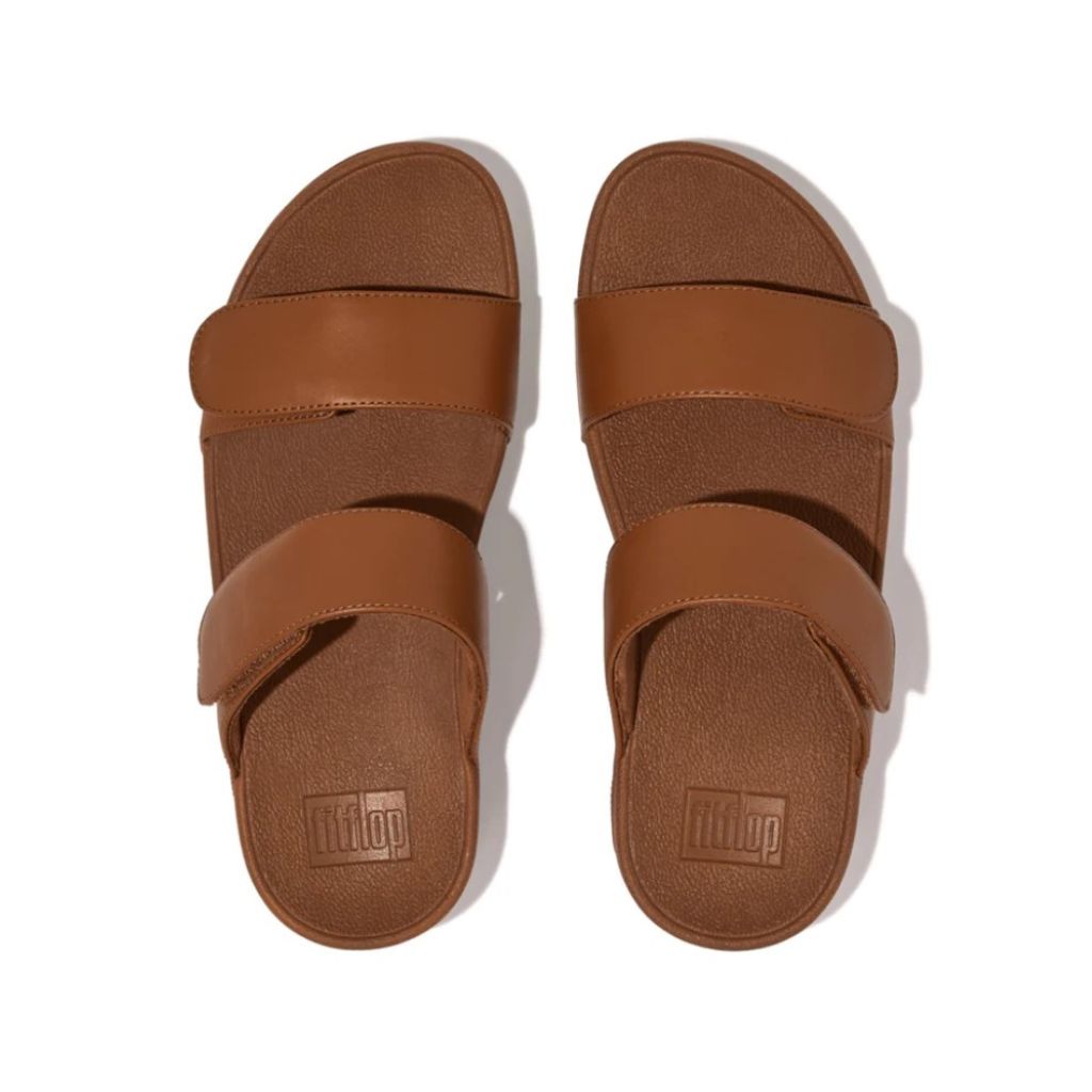 FitFlop  Lulu Leather Slide - Light Tan | Footgear