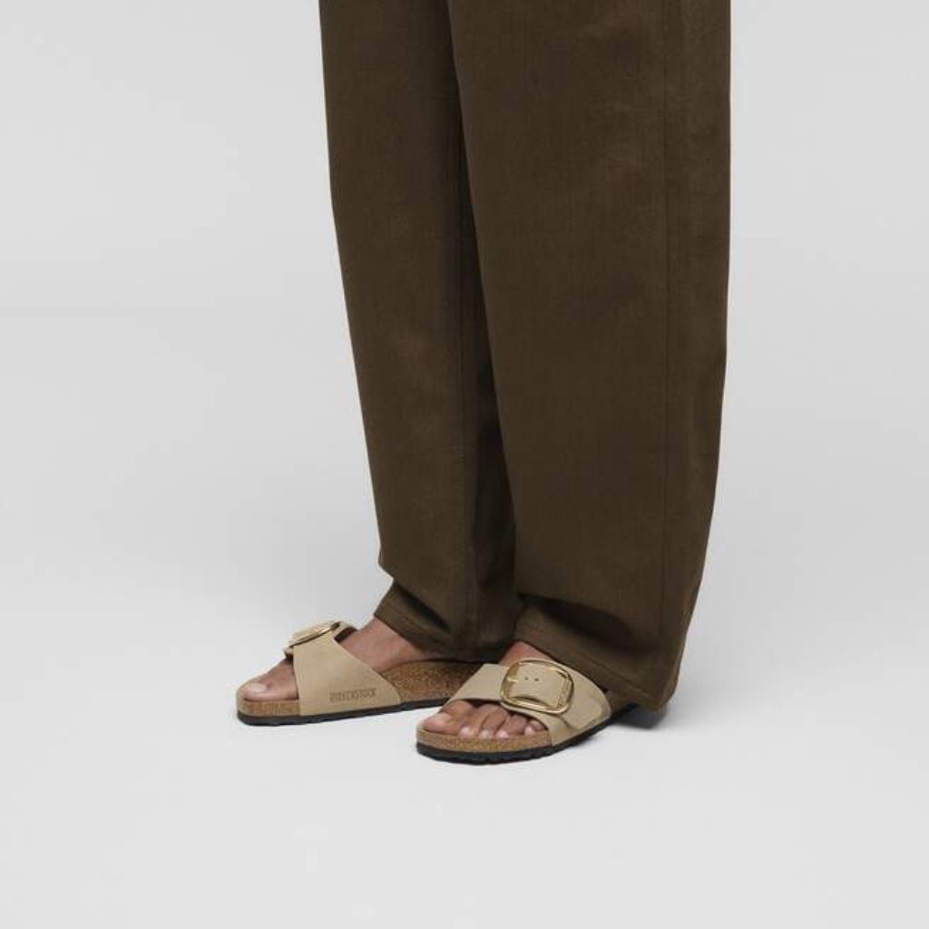 Madrid Oiled Leather Big Buckle - Tobacco Brown