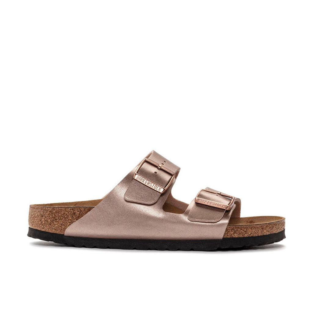 Birkenstock Arizona Birko Flor Narrow - Metallic Copper | Footgear