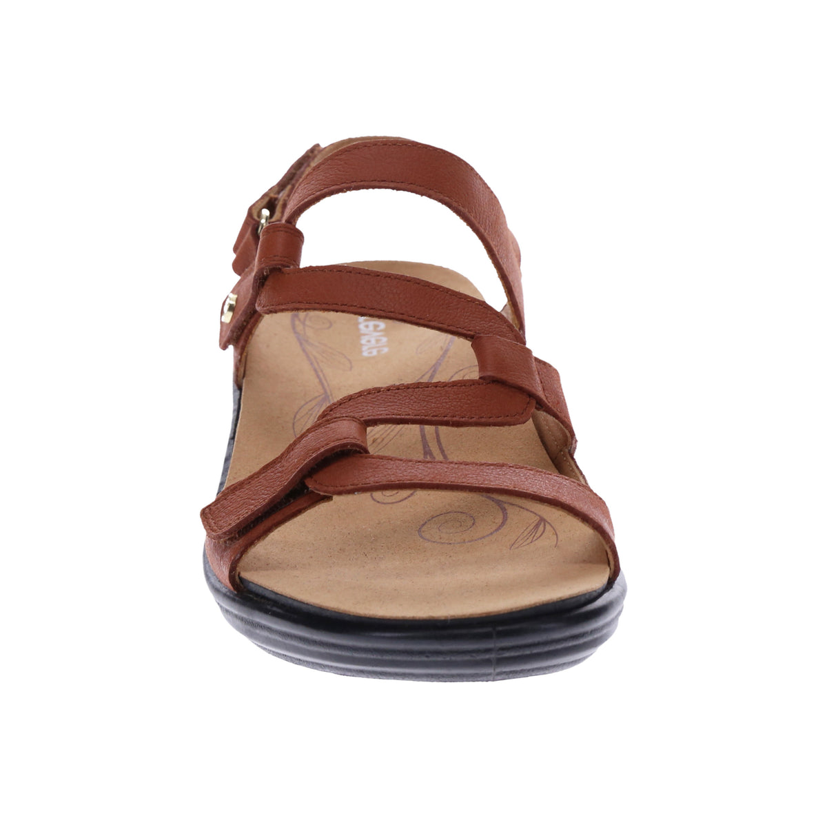 Revere Womens Miami Sandal (Wide Fit) - Cognac - MIAMIWIDE-COG
