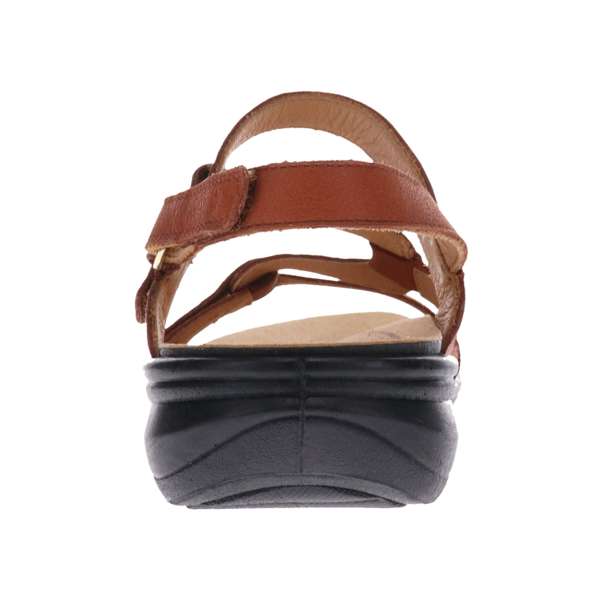 Revere Womens Miami Sandal (Wide Fit) - Cognac - MIAMIWIDE-COG