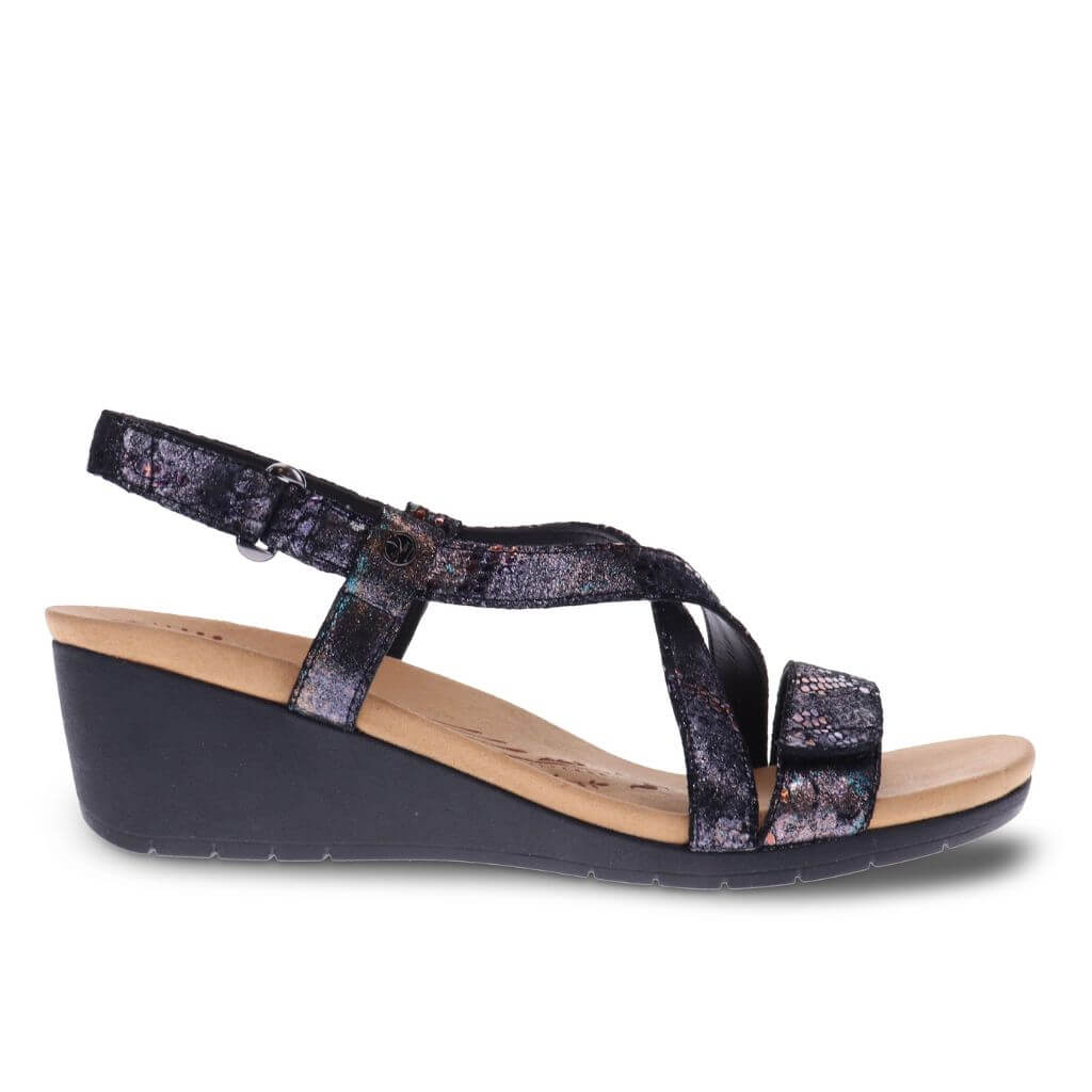 Luxor Black Metallic Python Side view