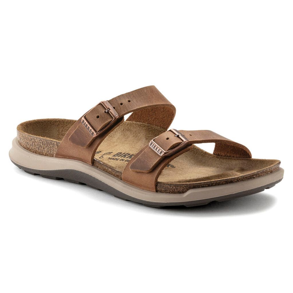 Birkenstock Sierra Leather Cross Town - Ginger Brown | Footgear