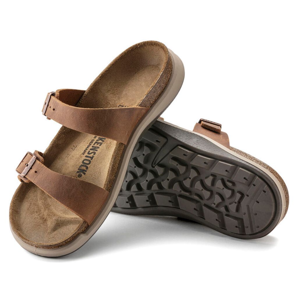 Birkenstock Sierra Leather Cross Town - Ginger Brown | Footgear