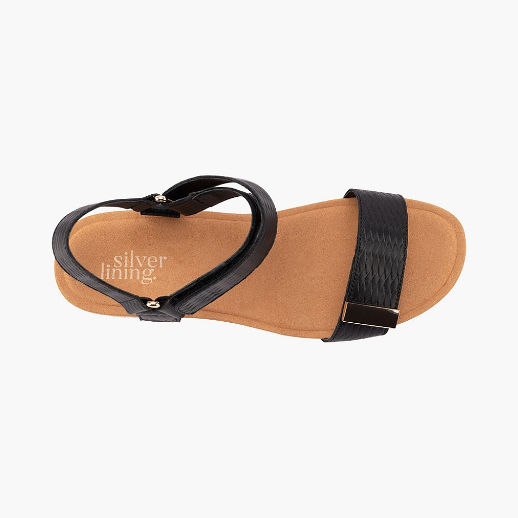 Utica - Black Embossed