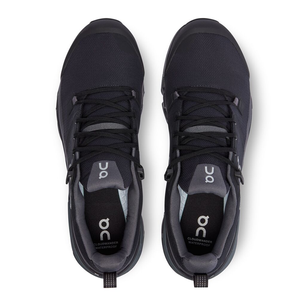 On Running Cloudwander Waterproof Lace - Black/Eclipse | Footgear