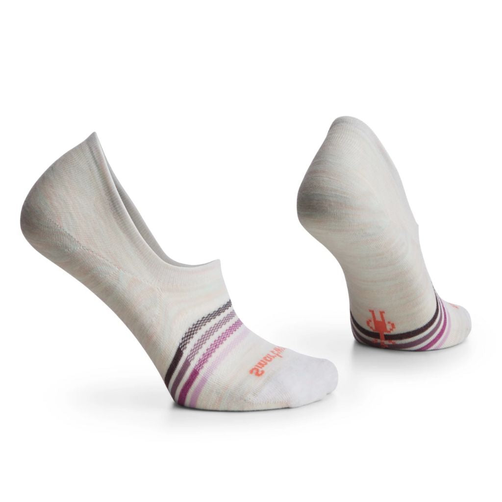 Everyday Striped No Show Socks - Moonbeam