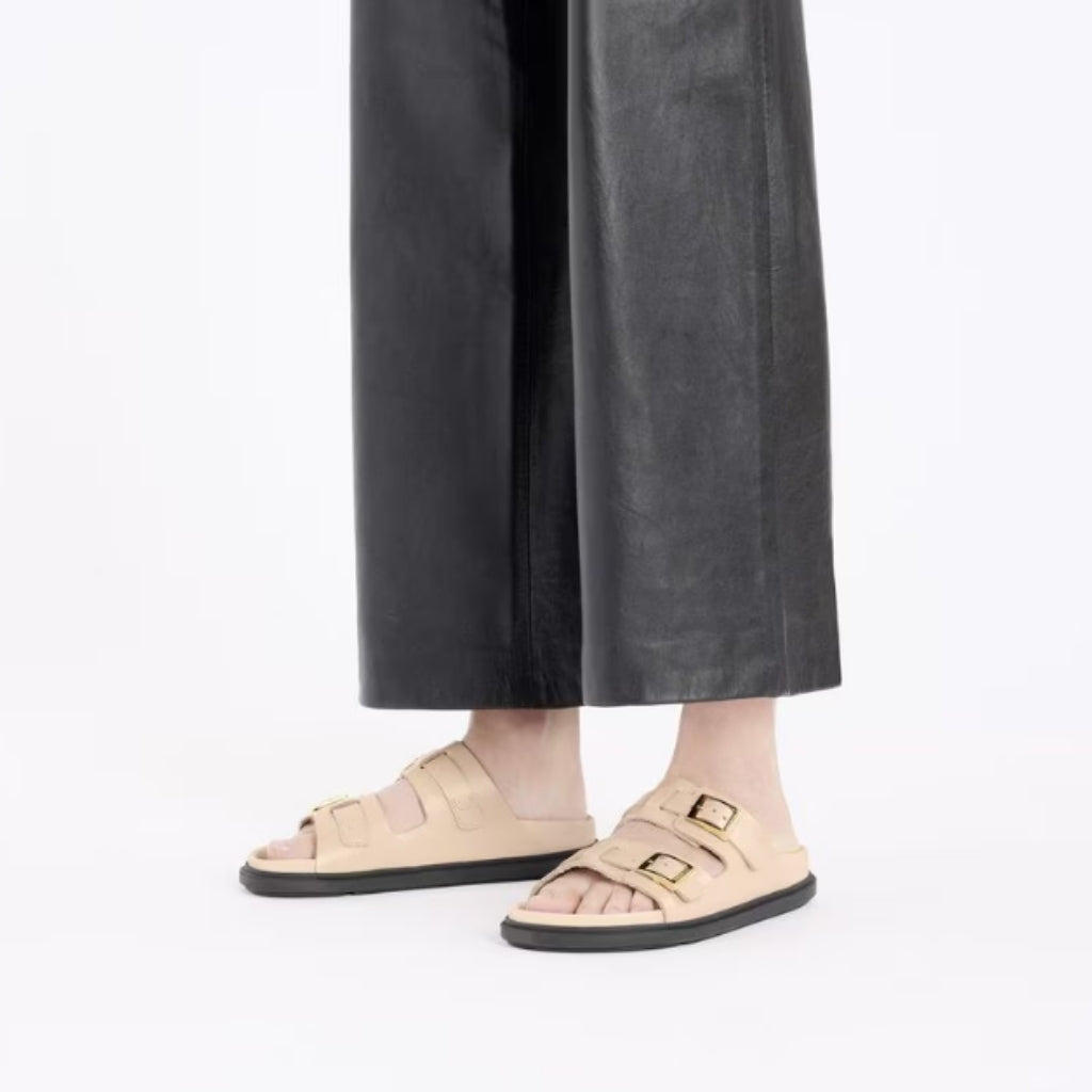 St Barths Leather Narrow - New Beige