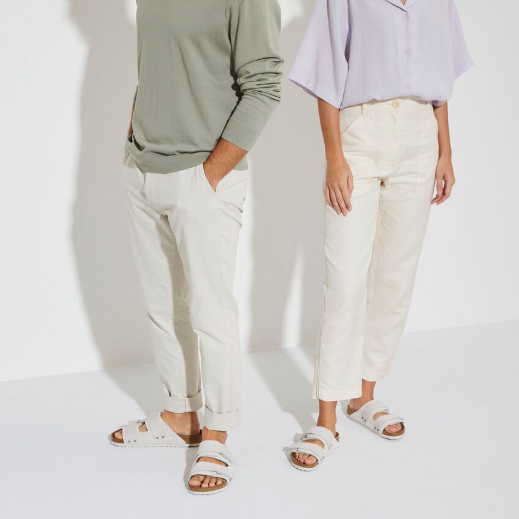 Birkenstock Uji Suede Narrow - Antique White | Footgear 