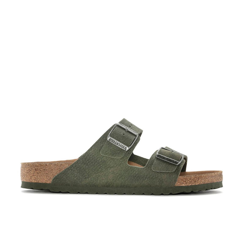 Birkenstock Arizona Vegan BirkiBuc Desert Dust - Thyme | Footgear