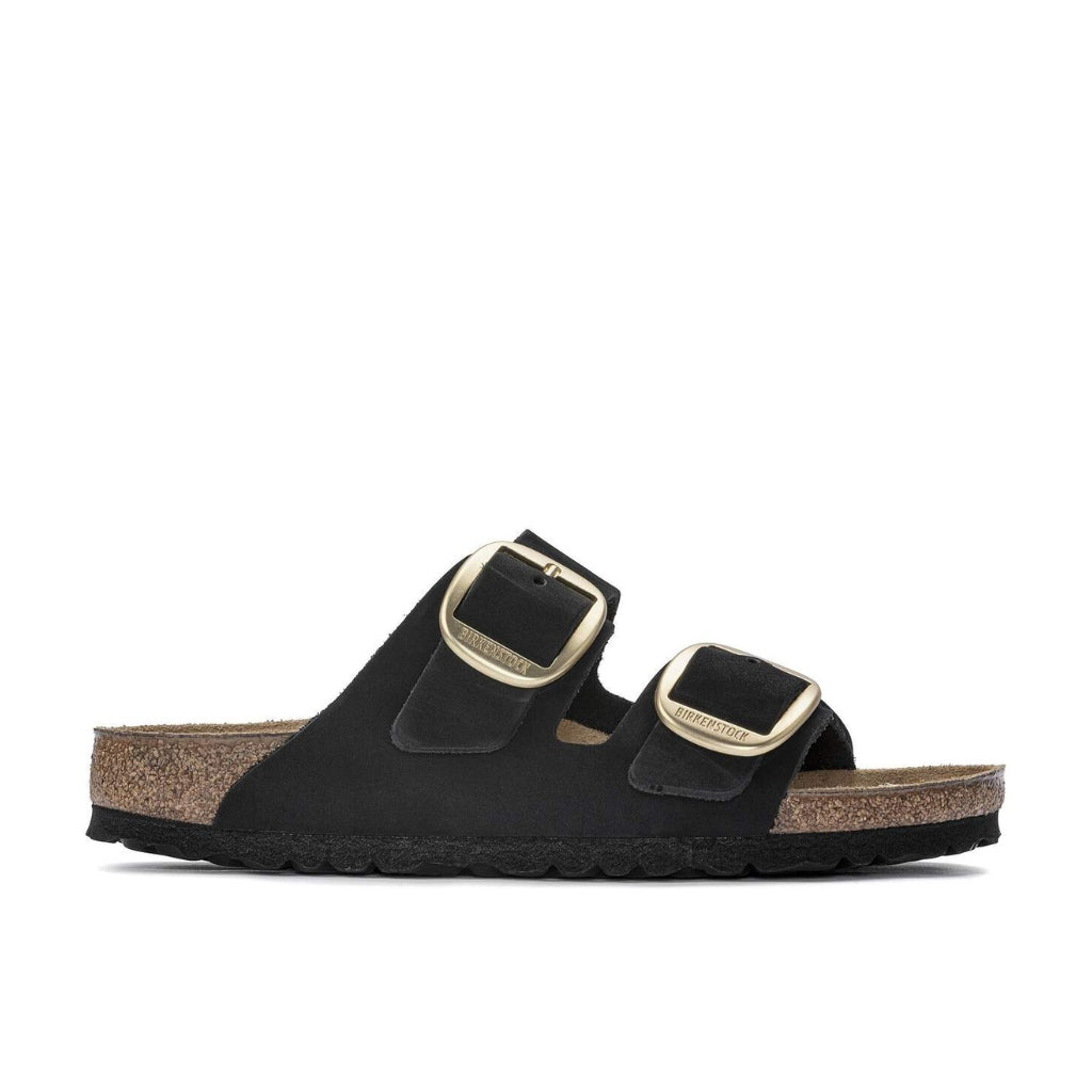 Arizona Big Buckle Nubuck Leather Narrow - Black
