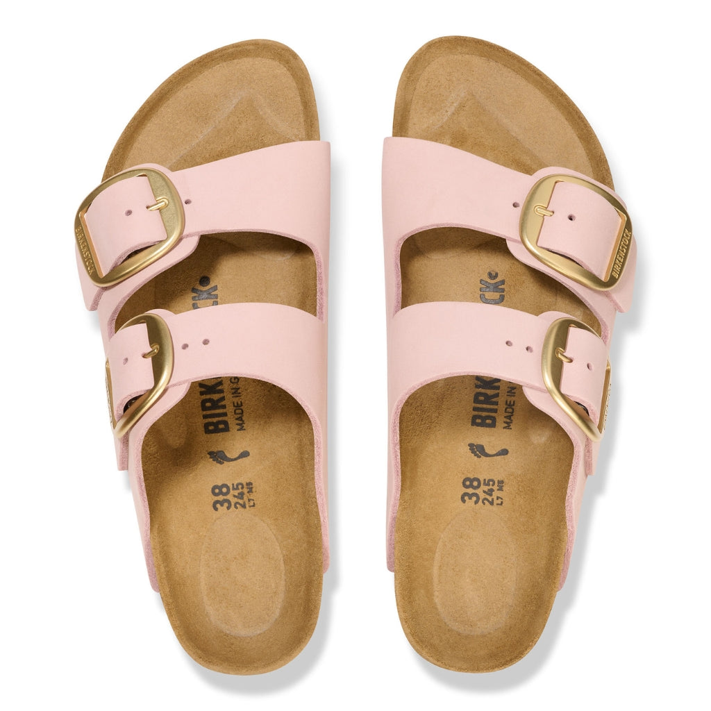 Birkenstock Arizona Big Buckle Nubuck Leather - Soft Pink - 1026559