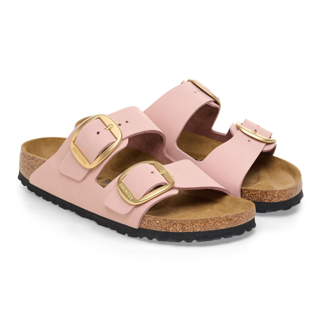 Birkenstock Arizona Big Buckle Nubuck Leather - Soft Pink - 1026559