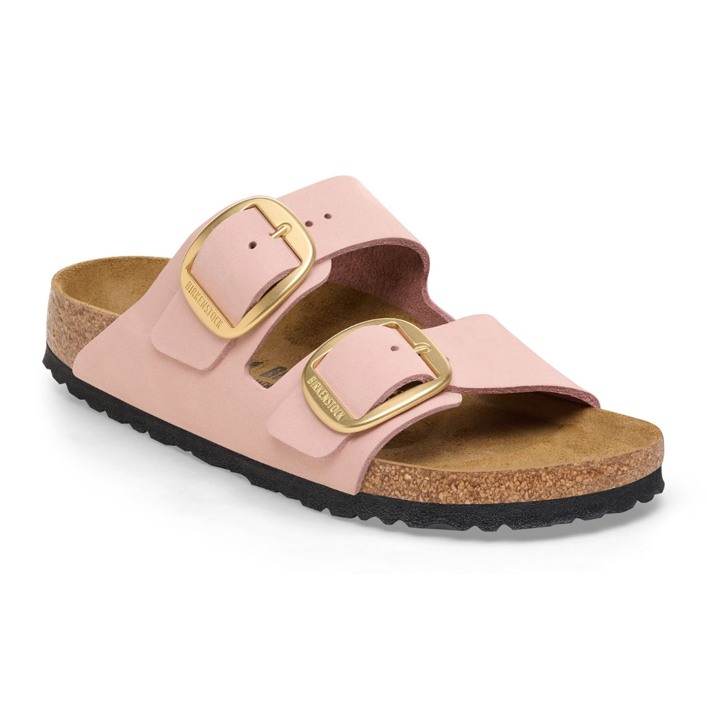 Birkenstock Arizona Big Buckle Nubuck Leather - Soft Pink - 1026559