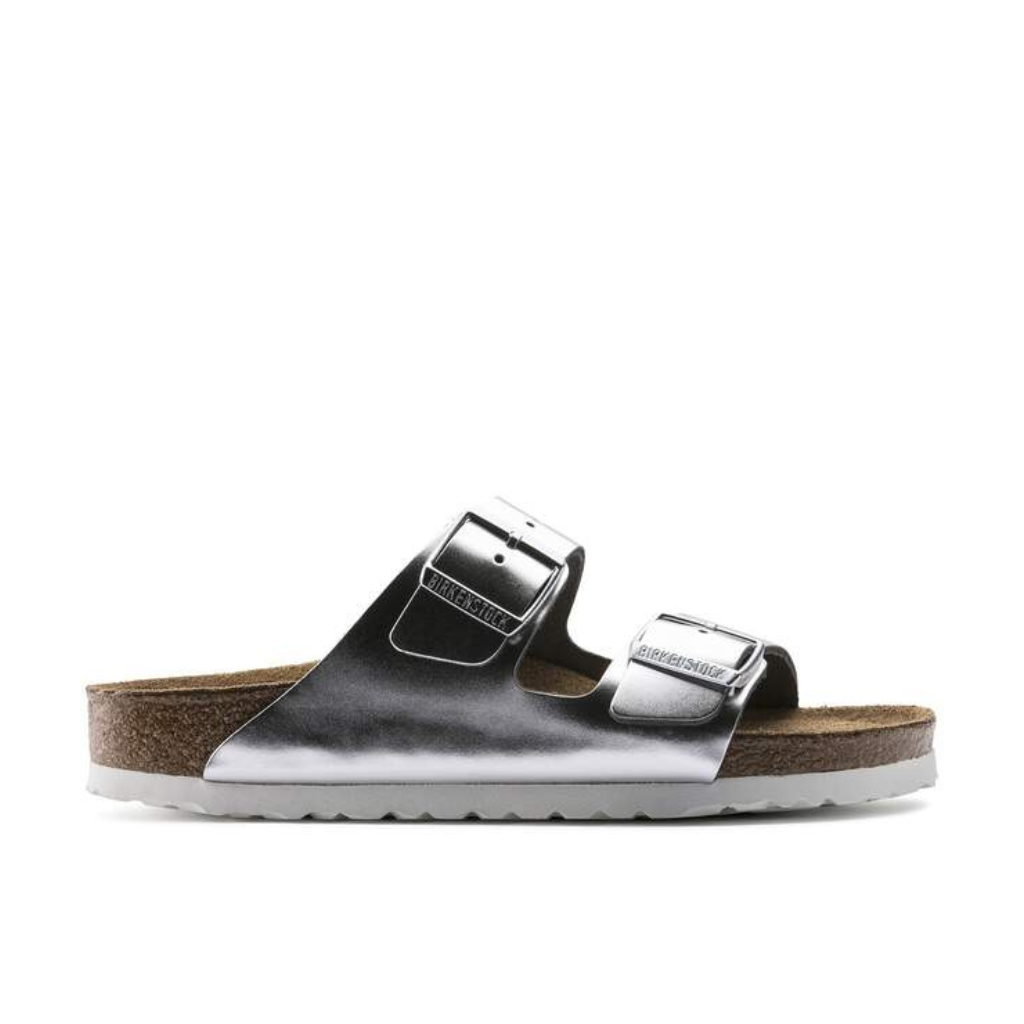 Arizona Leather Soft Footbed - Metallic Silver