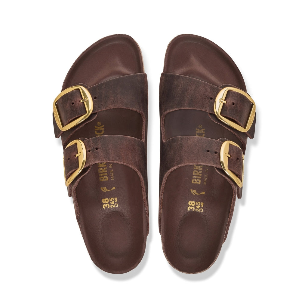 Arizona Oiled Leather Big Buckle - Habana