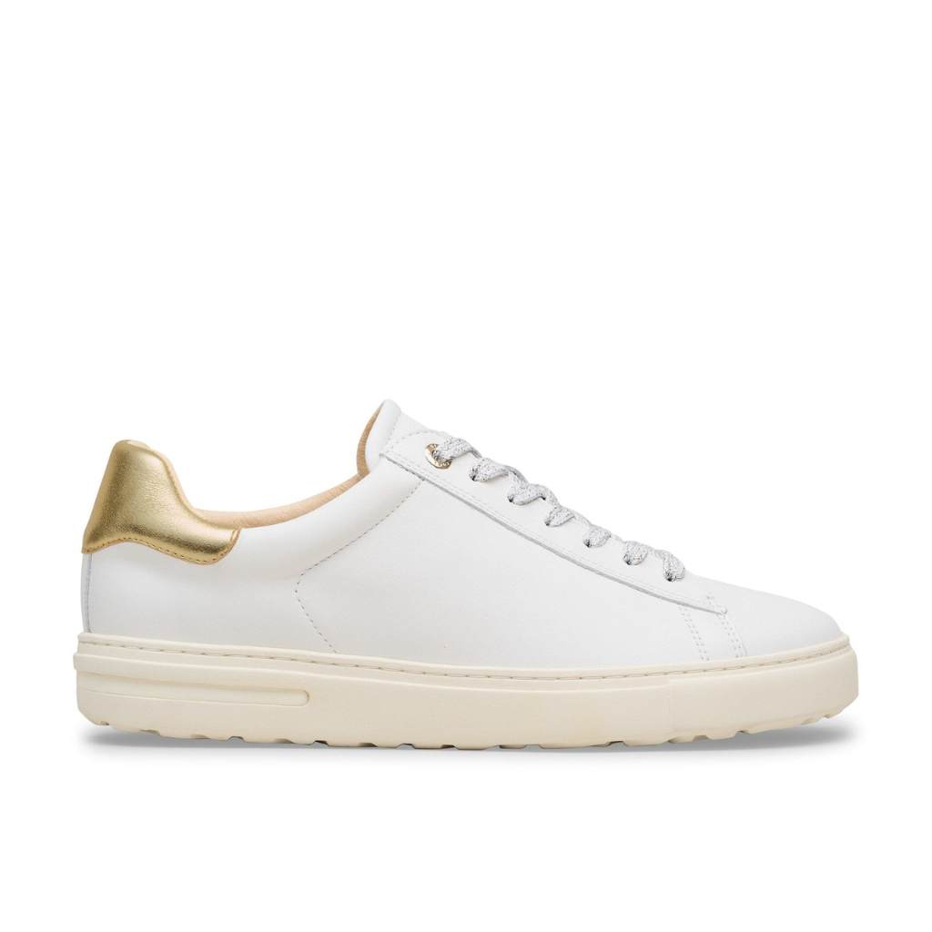 Bend Lace Leather - White/Metallic Gold