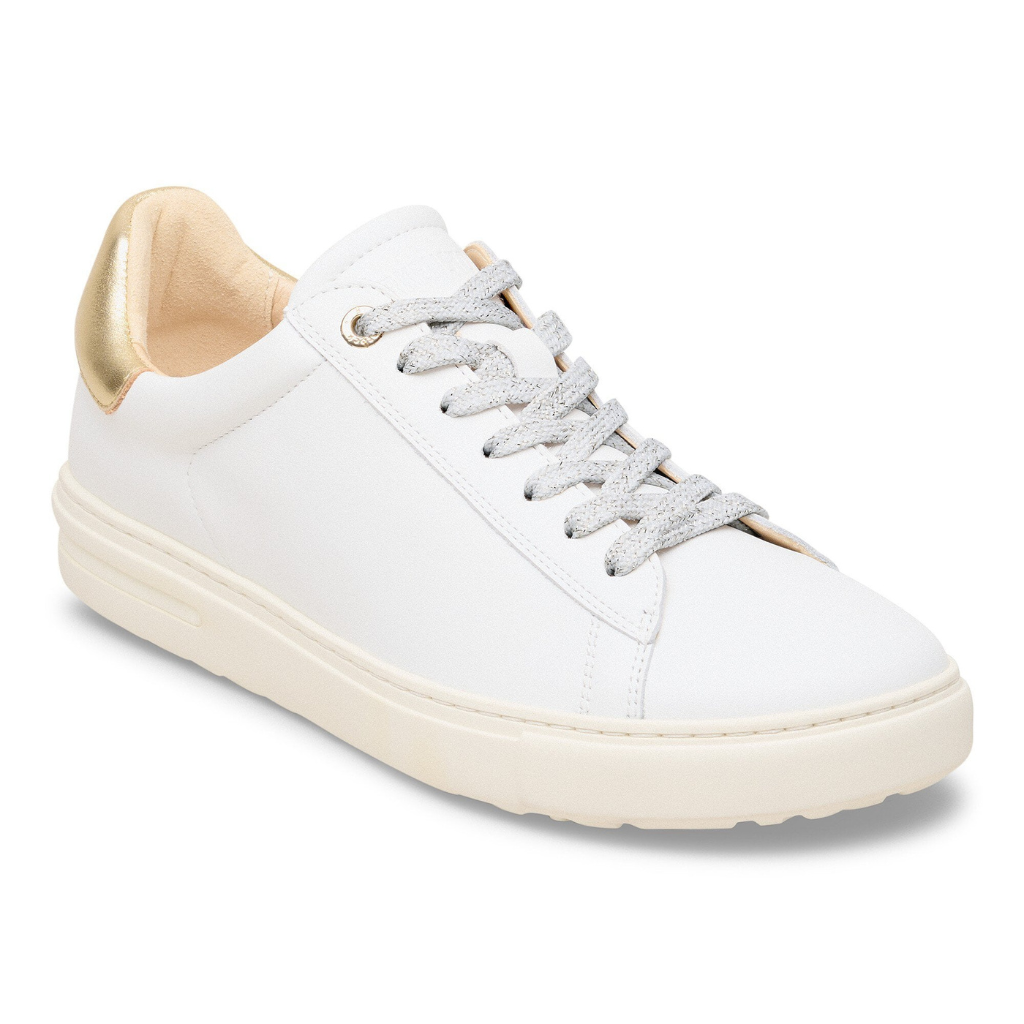 Bend Lace Leather - White/Metallic Gold