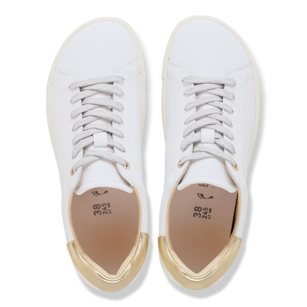 Bend Lace Leather - White/Metallic Gold