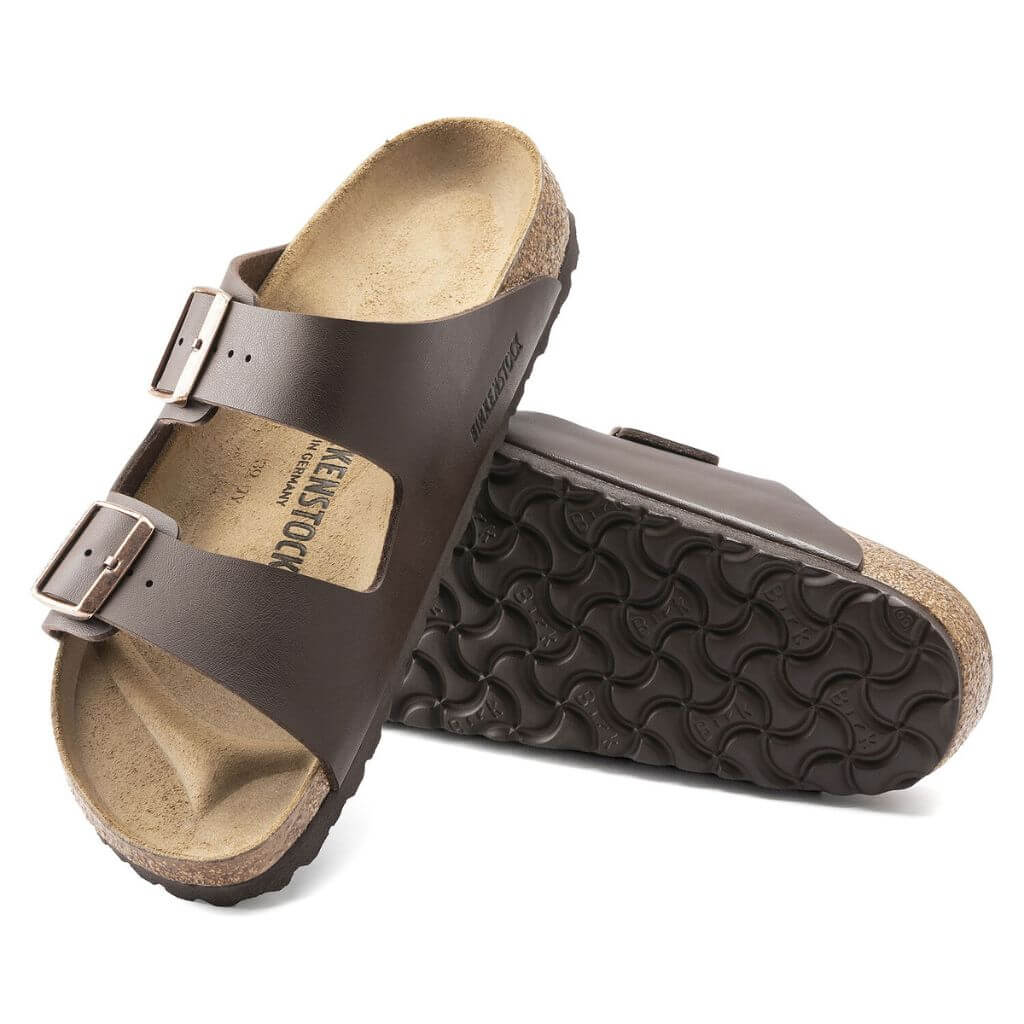 Birkenstock Arizona Birko Flor Narrow Dark Brown