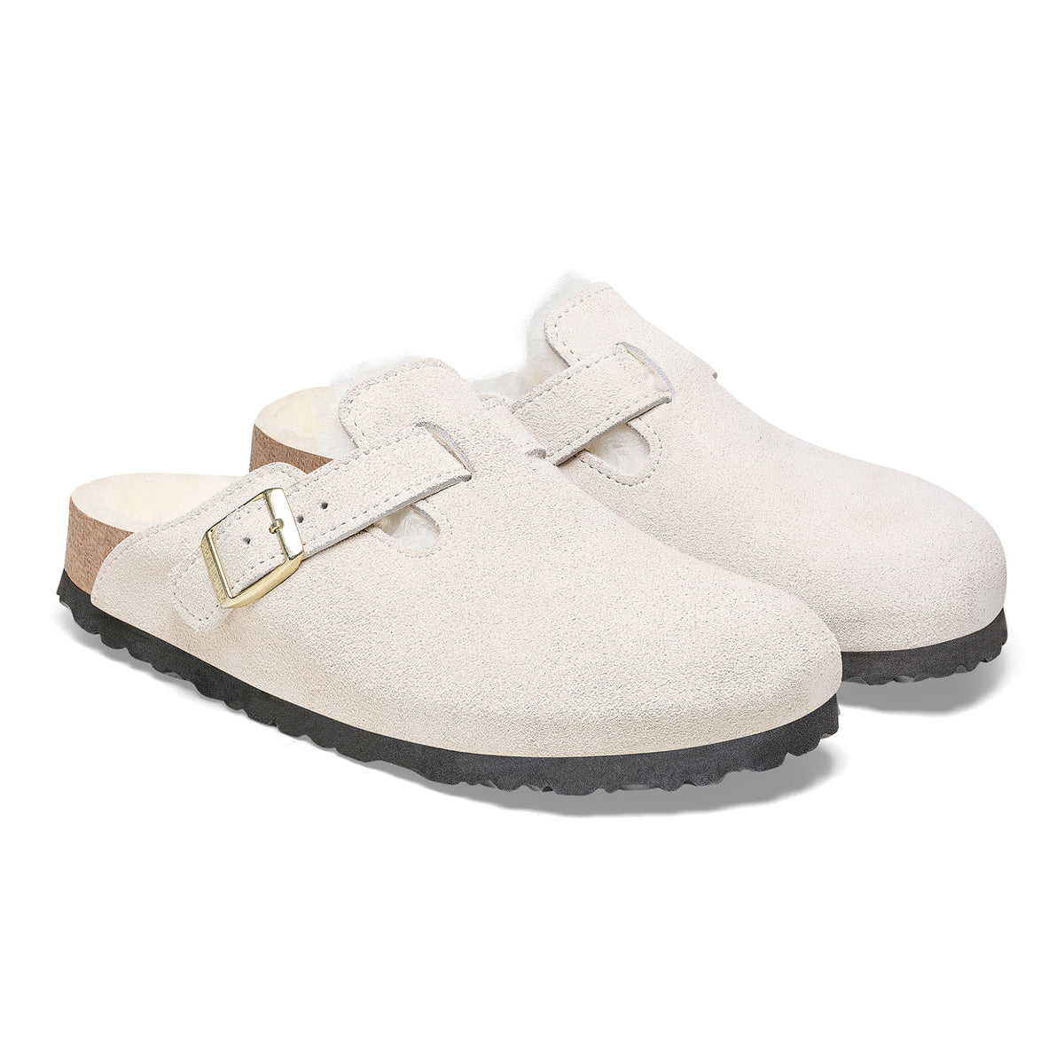 Boston Suede Shearling - Antique White