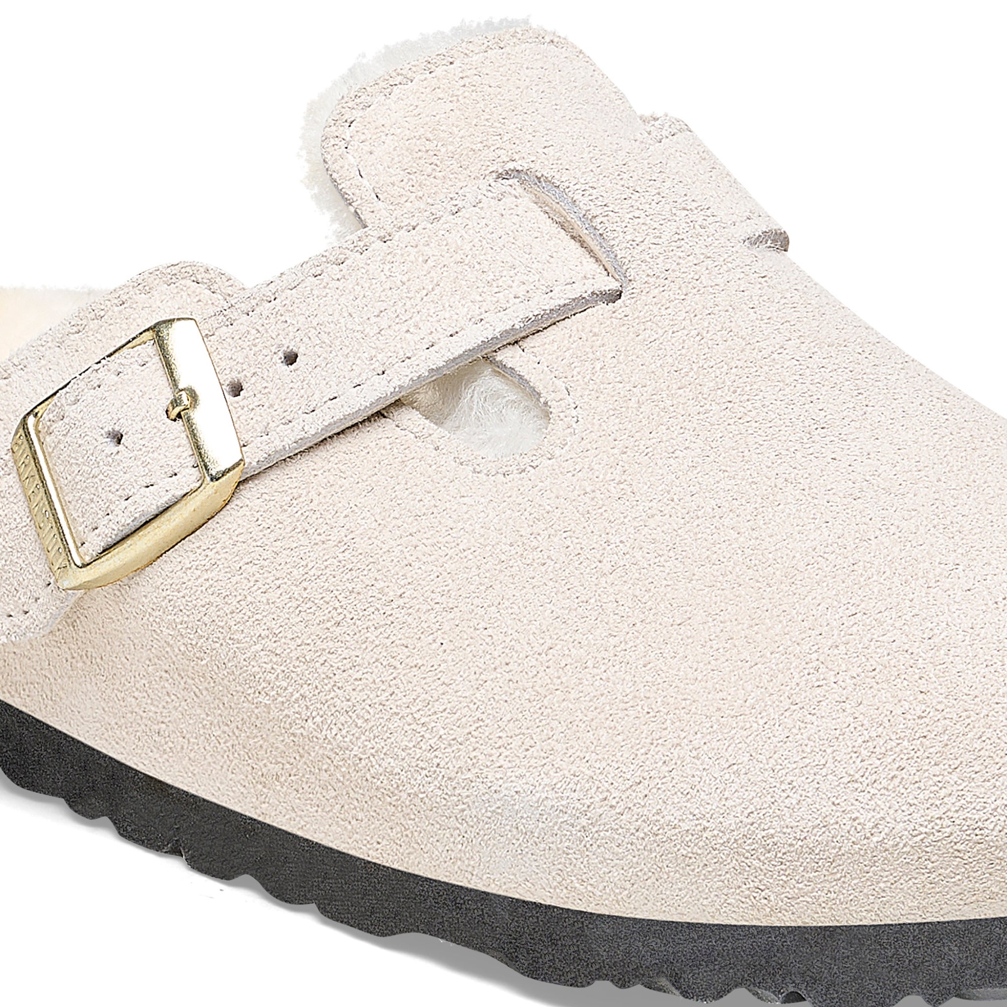 Boston Suede Shearling - Antique White