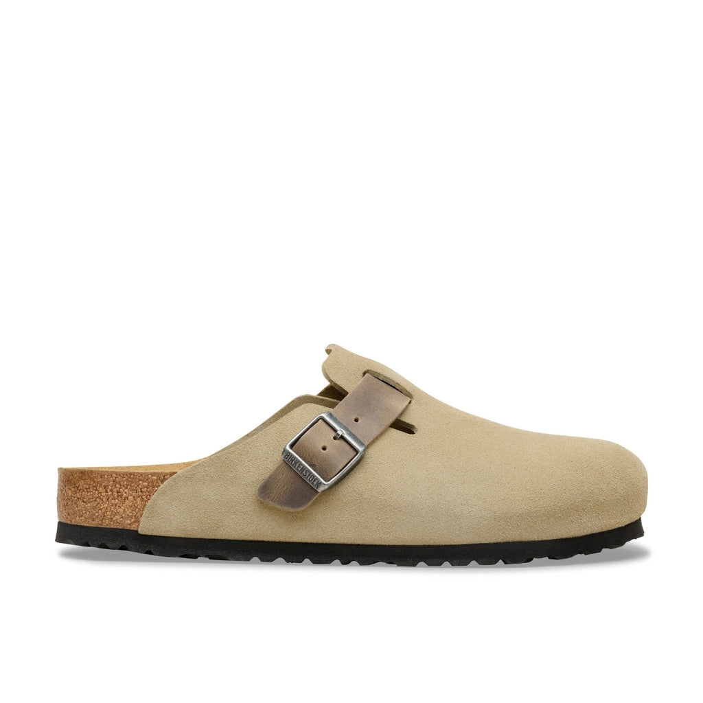 Boston Suede/Oiled Mix Leather - Faded Khaki