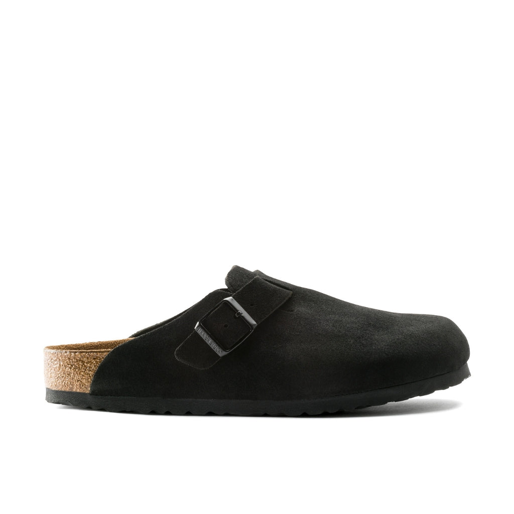 Boston Suede Soft Footbed -Black