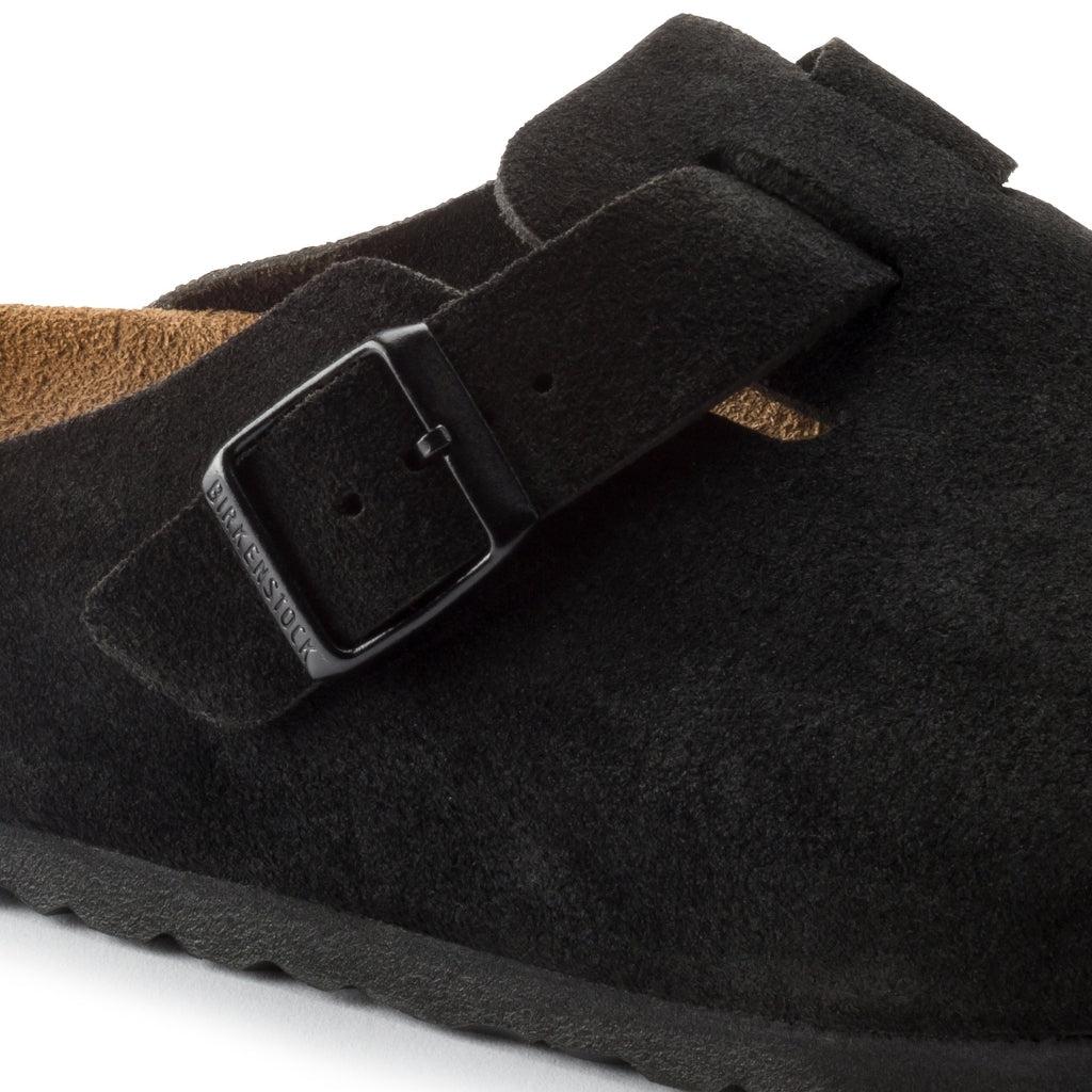 Boston Suede Soft Footbed -Black