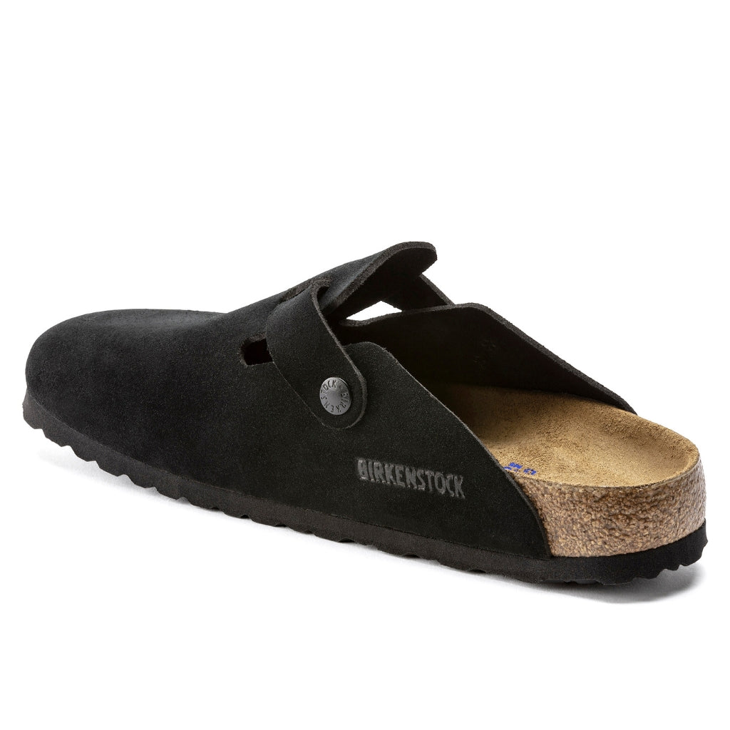 Boston Suede Soft Footbed -Black