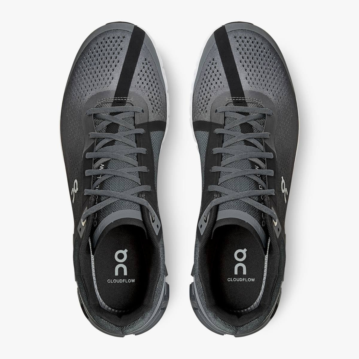 Mens Cloudflow Lace - Black/Asphalt