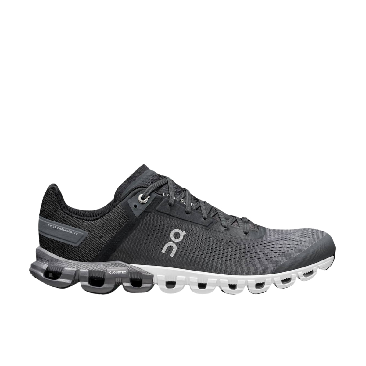 Mens Cloudflow Lace - Black/Asphalt