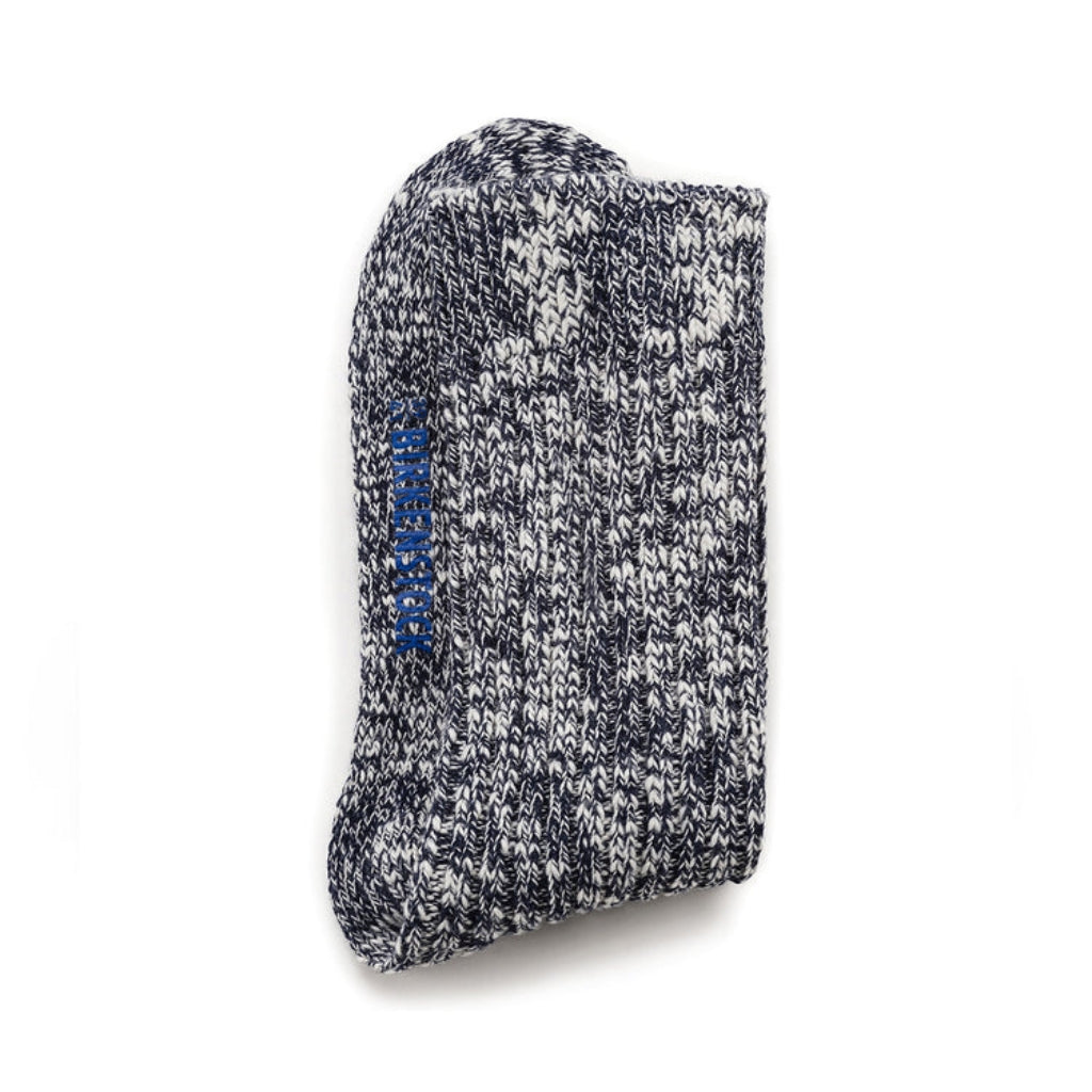 Cotton Slub Socks - Blue White