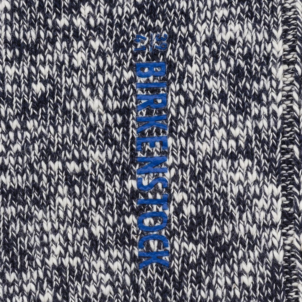 Cotton Slub Socks - Blue White