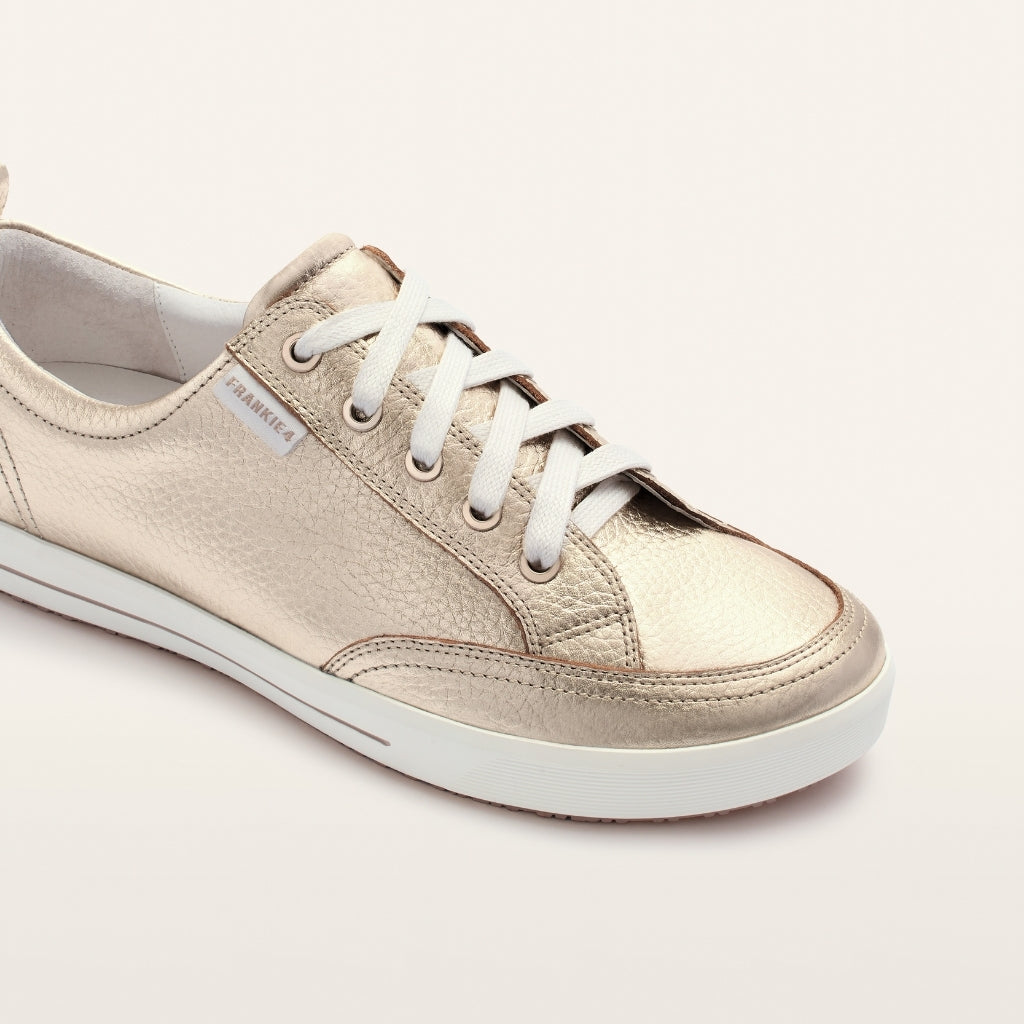 Ellie V - White Gold Tumbled
