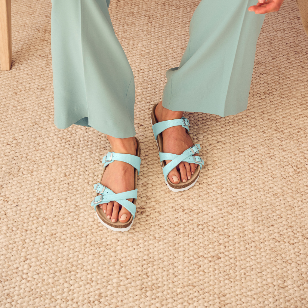 Franca Birko Flor Shiny Embossed - Surf Green