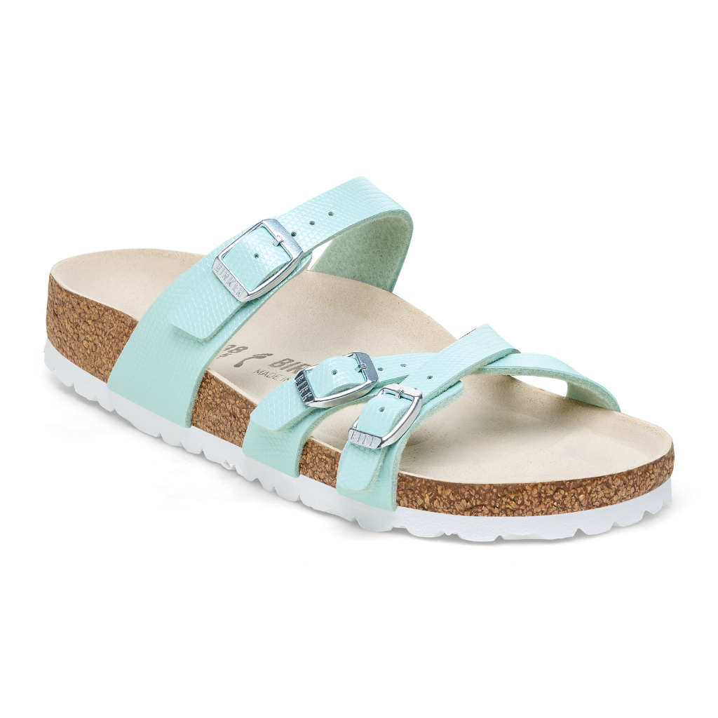 Franca Birko Flor Shiny Embossed - Surf Green