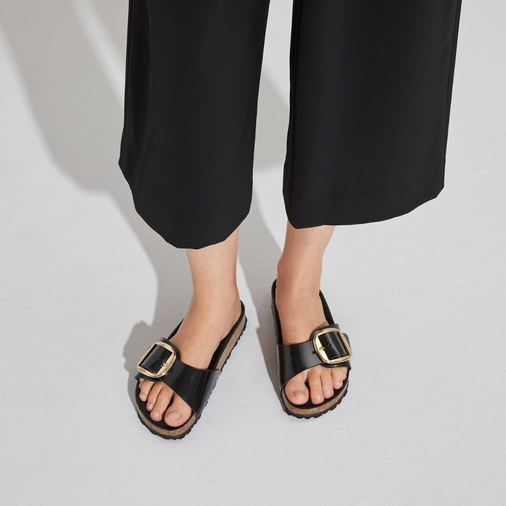 Madrid High Shine Big Buckle - Black Patent