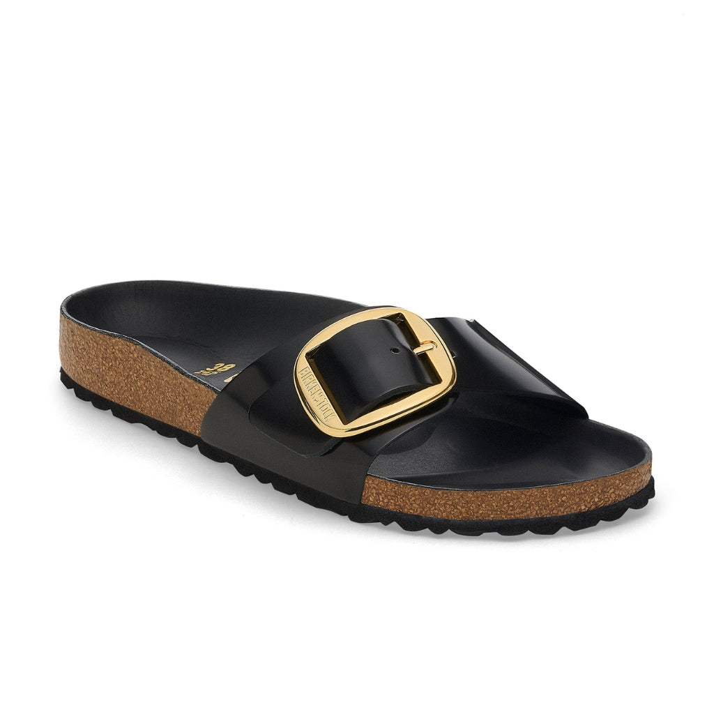 Madrid High Shine Big Buckle - Black Patent