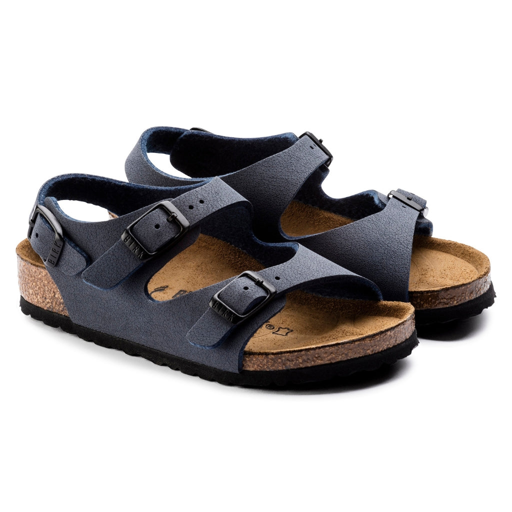 Roma Birko Flor Nubuck Childrens - Navy