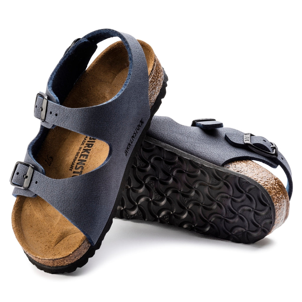 Roma Birko Flor Nubuck Childrens - Navy