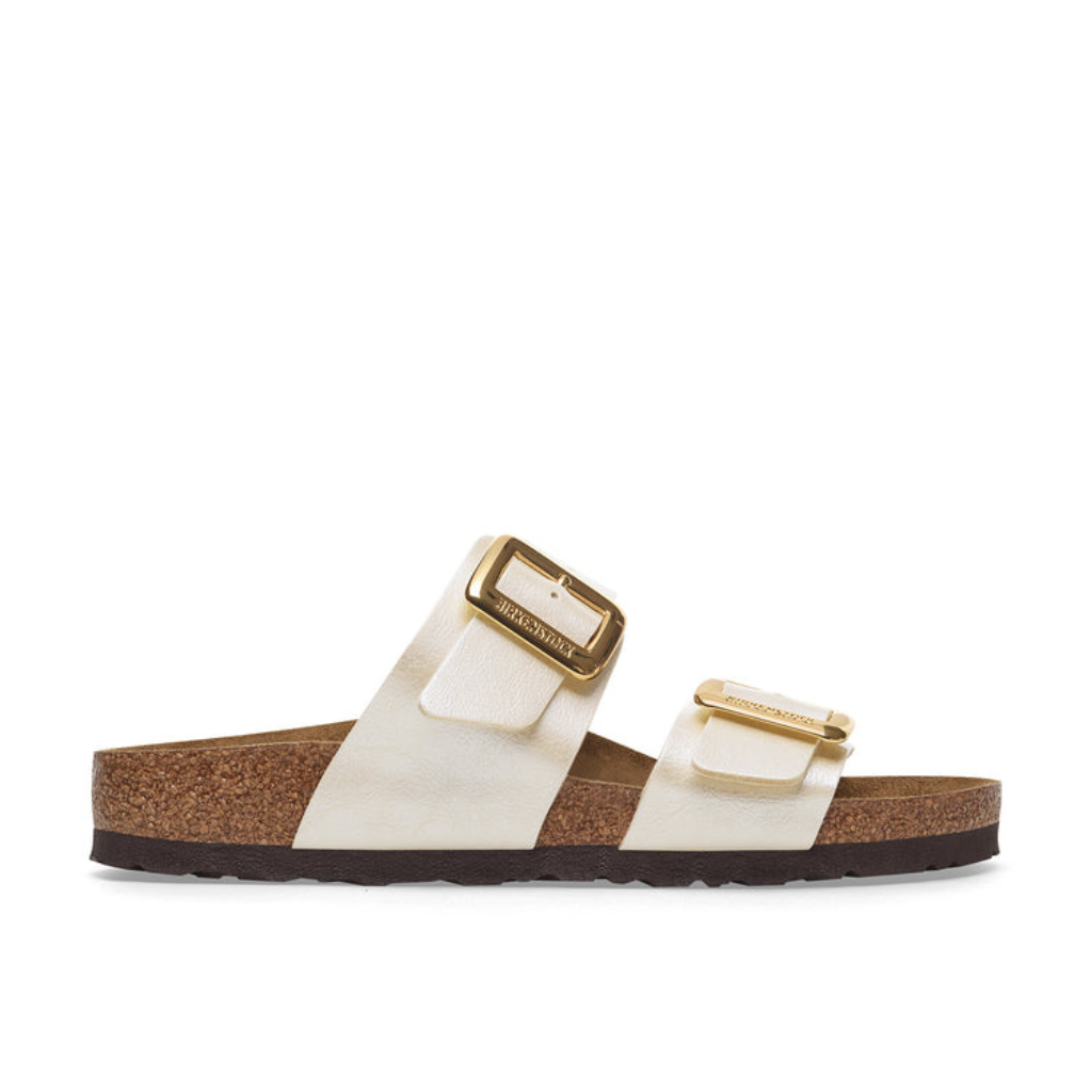 Sydney Cushion Buckle Birko Flor - Graceful Pearl White