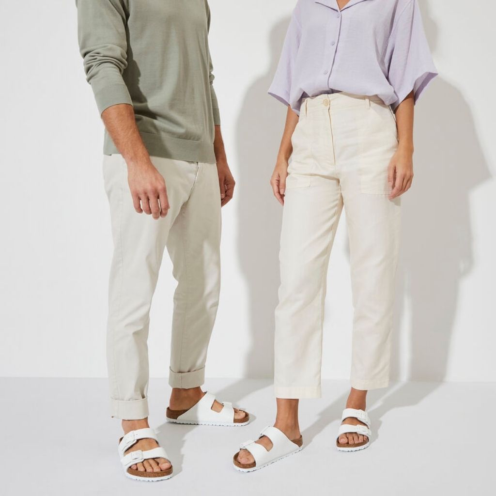 Birkenstock Arizona Leather Soft Footbed - White | Footgear 