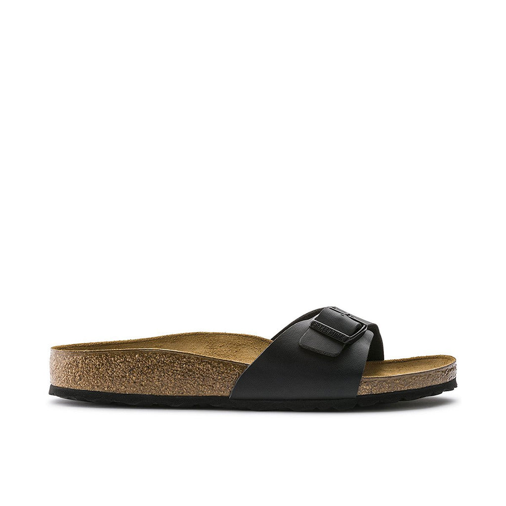 Birkenstock Madrid Birko Flor Narrow - Black | Footgear 