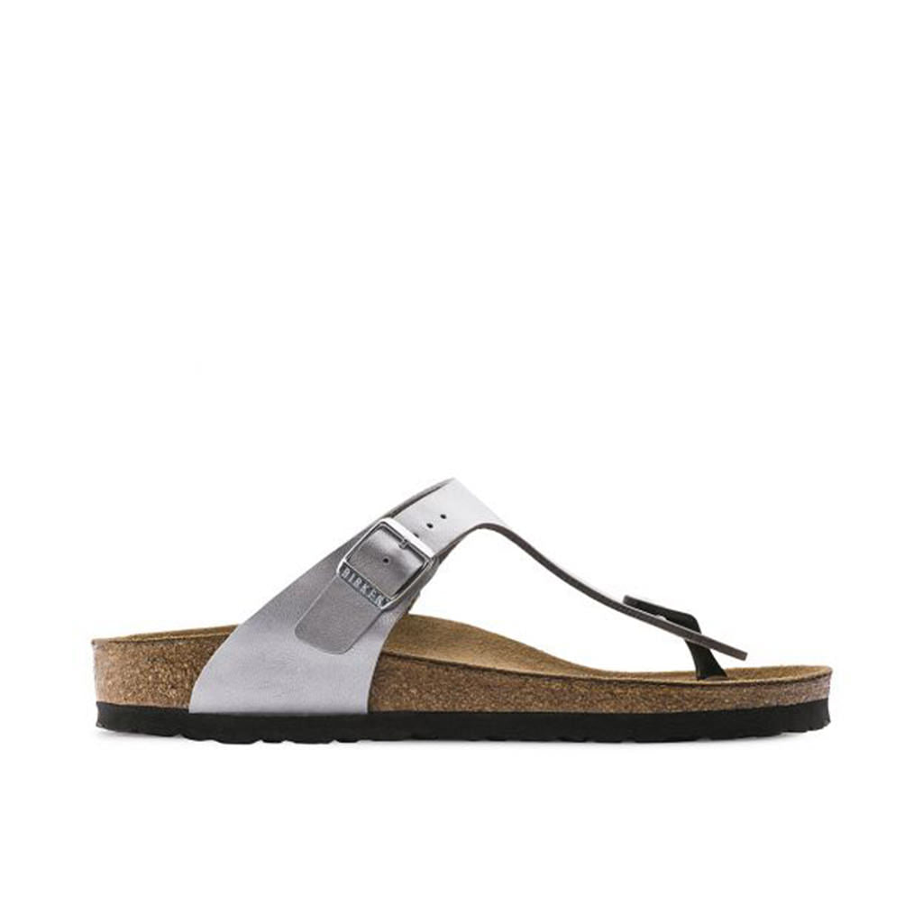 Birkenstock Gizeh Birko Flor Narrow - Silver | Footgear