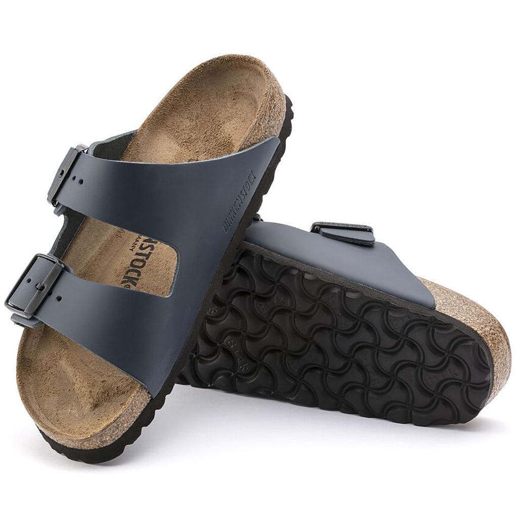 Birkenstock Arizona Leather Smooth (Narrow) - Blue - 051153 | Footgear